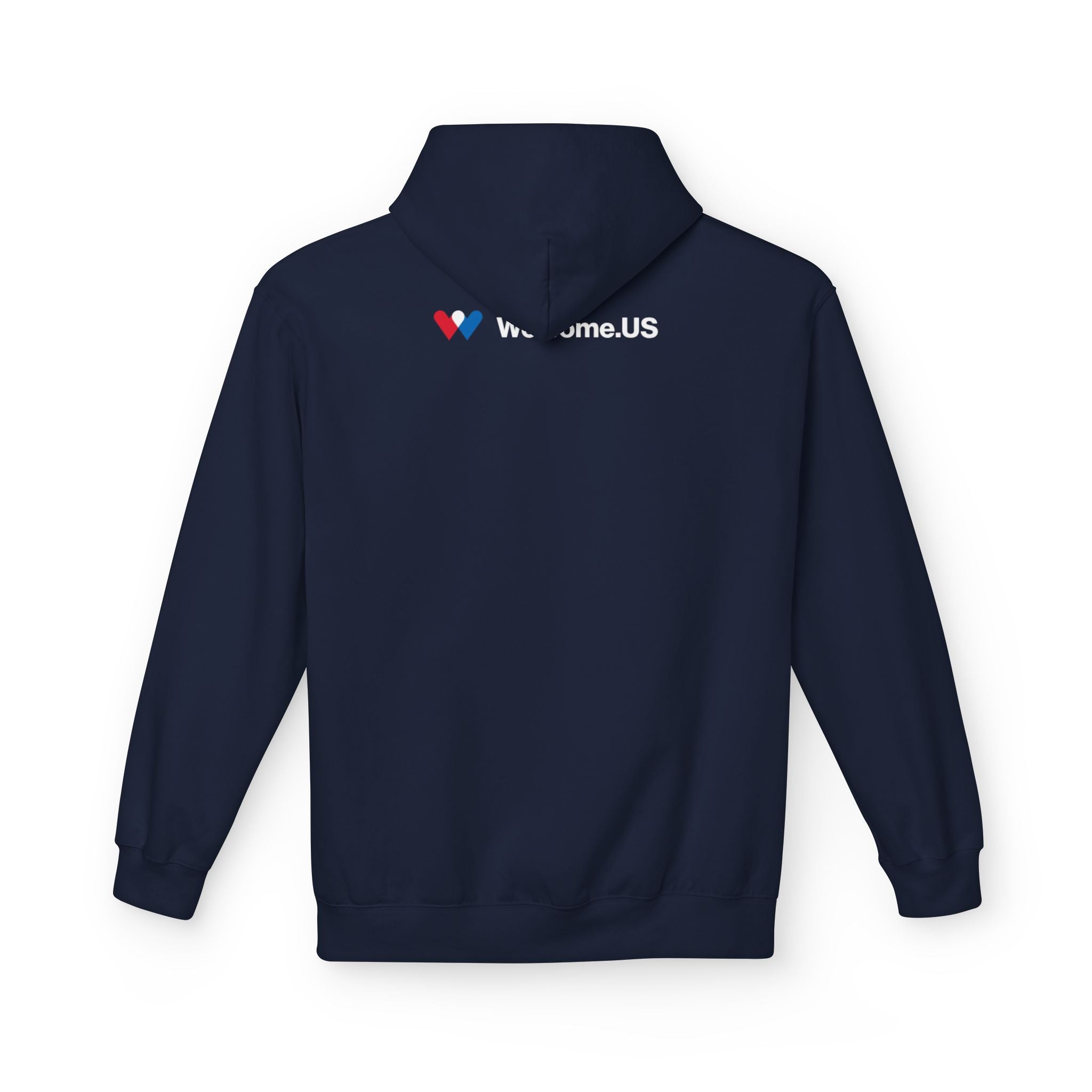 Welcome.US large logo hoodie
