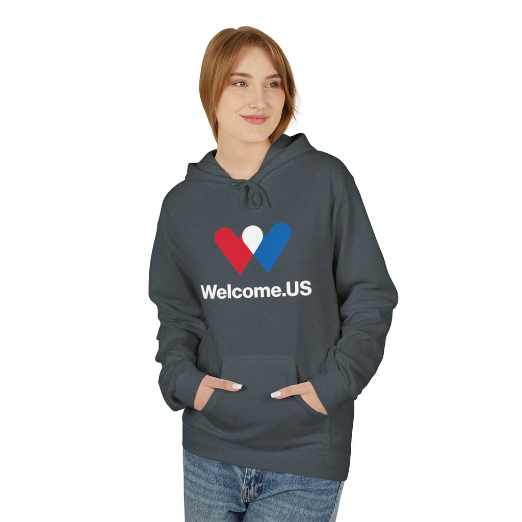 Welcome.US large logo hoodie