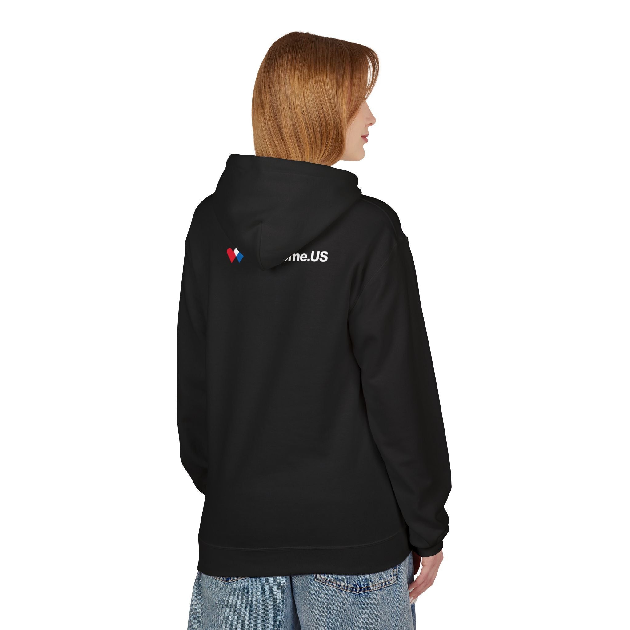 Welcome.US large logo hoodie