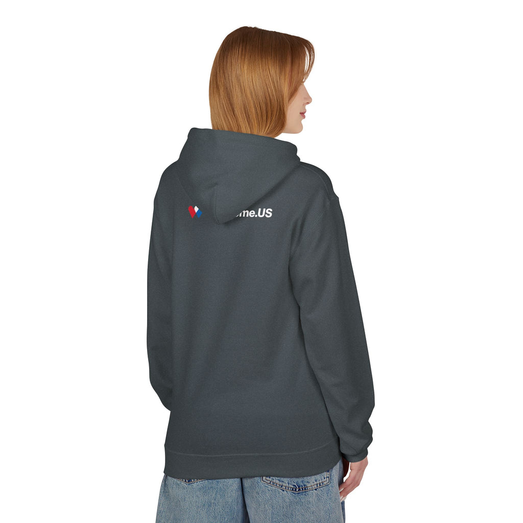 Welcome.US large logo hoodie