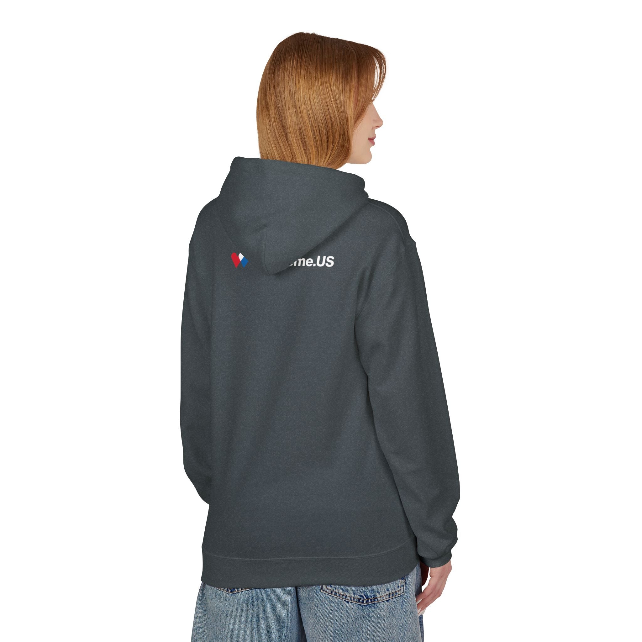 Welcome.US large logo hoodie