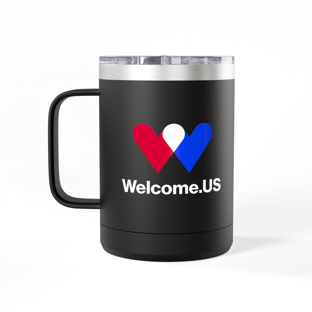 Welcome.US large logo tumbler, 15 oz.