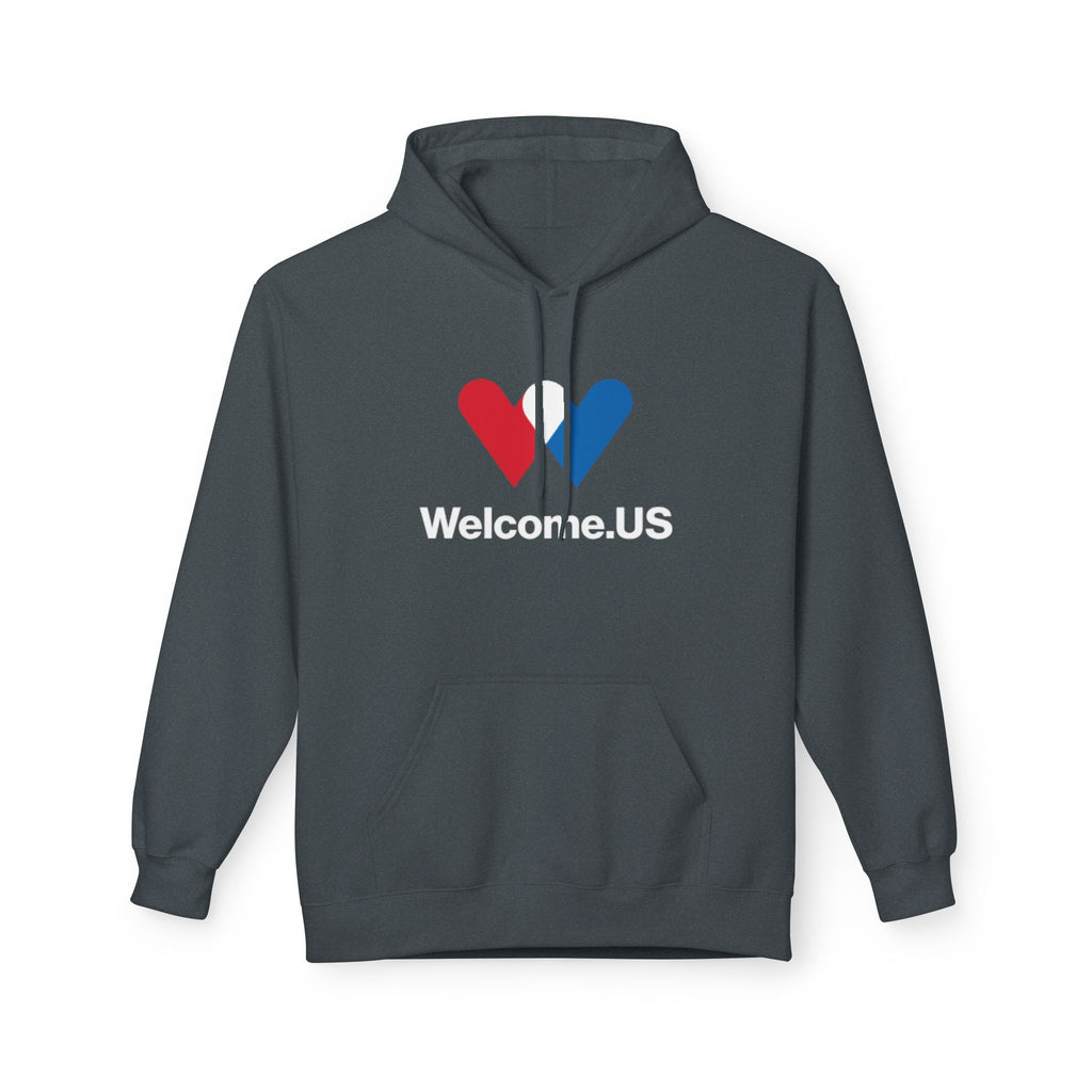 Welcome.US large logo hoodie