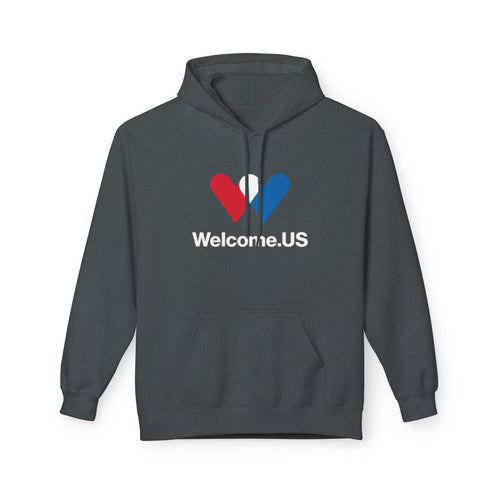 Welcome.US large logo hoodie