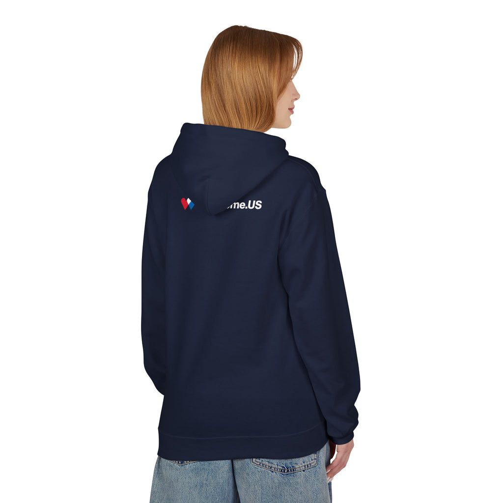 Welcome.US large logo hoodie